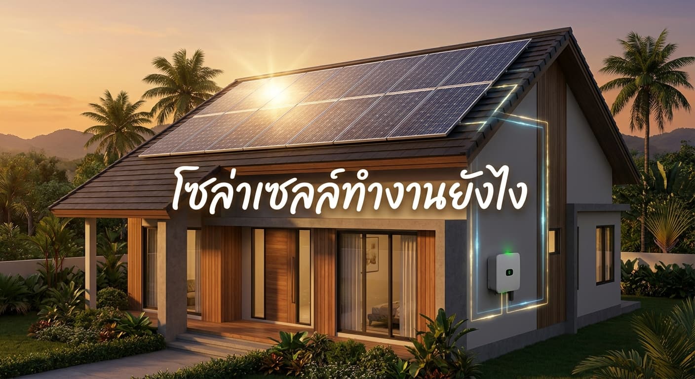 โซล่าเซลล์ทำงานยังไง? เจาะลึกหลักการทำงานและวิธีประหยัดค่าไฟสำหรับชาวโคราช โดย เอนีเทค